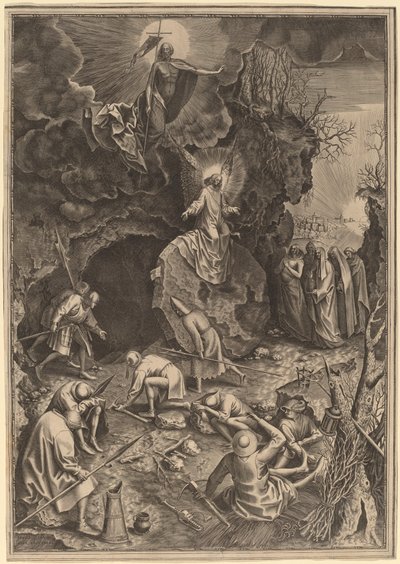 Ylösnousemus tekijältä Philip Galle after Pieter Bruegel the Elder