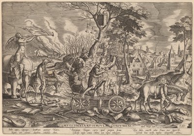 Ajan voitto tekijältä Philip Galle after Pieter Bruegel the Elder