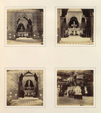 [Alhambra and Court of Lions, View in South Transept], n. 1859. tekijältä Philip Henry Delamotte.