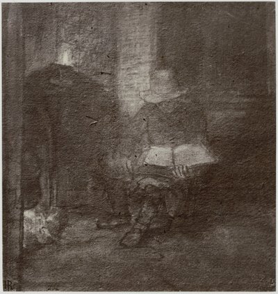 Rembrandt, Vanha mies lukee tekijältä Philip Henry Delamotte
