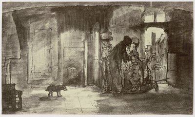Rembrandt, Tobiat siunaa Tobiasta tekijältä Philip Henry Delamotte
