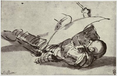 Salvator Rosa, Haavoittunut sotilas tekijältä Philip Henry Delamotte