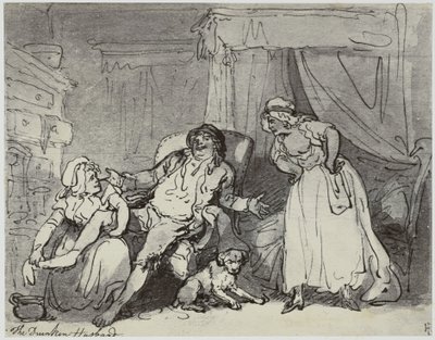 Thomas Rowlandson, humalainen aviomies tekijältä Philip Henry Delamotte