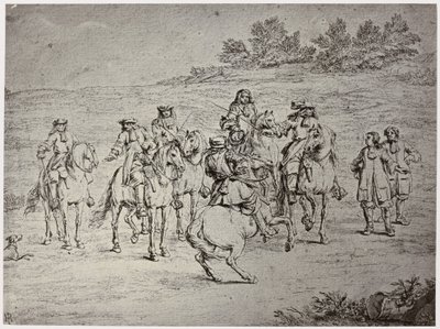 Van der Meulin [?], Ludvig XIV. ja Taiteilija tekijältä Philip Henry Delamotte