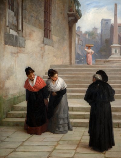 Hänen kunnioituksensa, 1876 tekijältä Philip Hermogenes Calderon