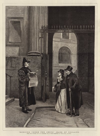 Vähennetty kolme senttiä, Englannin keskuspankki tekijältä Philip Hermogenes Calderon