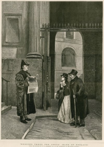 Alennetut kolme prosenttia, Englannin keskuspankki tekijältä Philip Hermogenes Calderon
