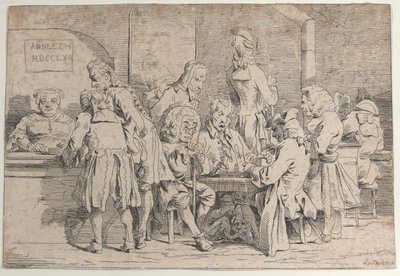 Pelaa Tric Tracia, 1763, 1763. tekijältä Philip James de Loutherbourg