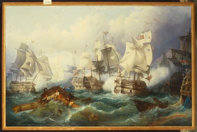 Trafalgarin taistelu tekijältä Philip James de Loutherbourg
