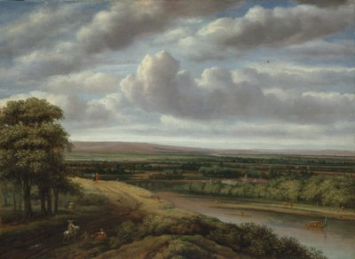 Laaja metsäinen maisema, 1670-luku. tekijältä Philip Koninck