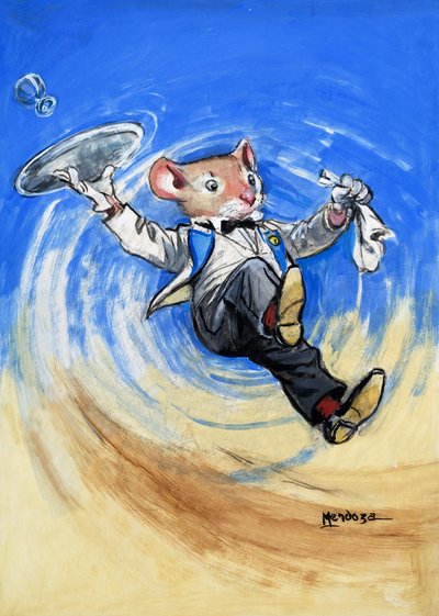 Kaupungin hiiri ja maaseudun hiiri (guassi paperille) tekijältä Philip Mendoza