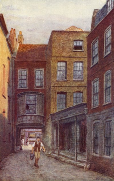 White Horse Innin portti ja sisäänkäynti, Fetter Lane, 1898 tekijältä Philip Norman