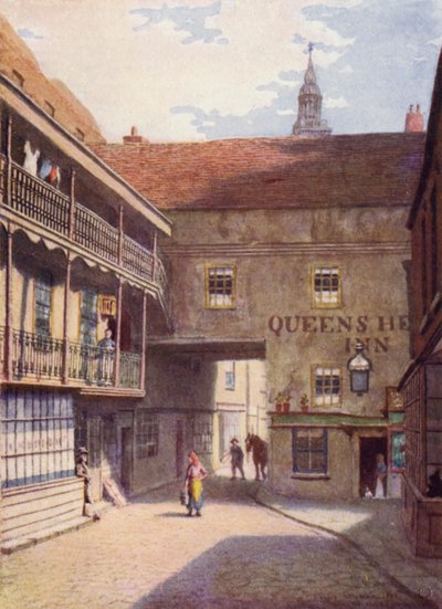Queens Head Inn, Southwark, 1883 tekijältä Philip Norman