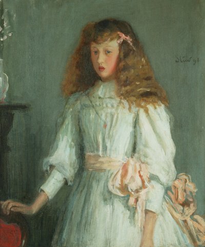 Nuori tyttö valkoisessa mekossa tekijältä Philip Wilson Steer