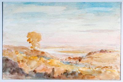 Severn Valley Newnhamin yläpuolella, Littledeanista, n. 1909 tekijältä Philip Wilson Steer