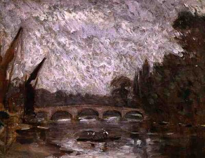 Thames Richmondissa (öljy aluksella) tekijältä Philip Wilson Steer