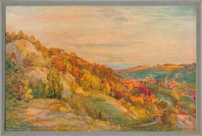 Punainen silta, Ironbridge, 1910, c1932 tekijältä Philip Wilson Steer