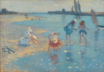 Walberswick, lapset melovat, 1891 tekijältä Philip Wilson Steer