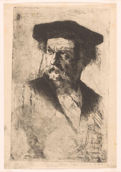 Miehen muotokuva tekijältä Philip Zilcken (signed by artist)