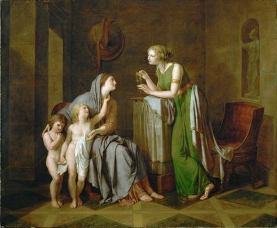 Cornelia, Gracchien äiti (öljy kankaalle) tekijältä Philipp Friedrich Hetsch
