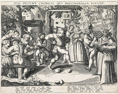 Munatanssi, c. 1580. tekijältä Philipp Galle