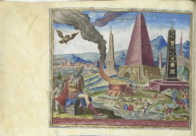 Egyptin pyramidit sarjasta Maailman kahdeksas ihme, 1572 tekijältä Philipp Galle