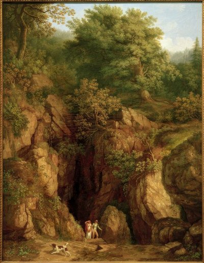 J.Ph. Hackert, Pyhän Fransiskuksen luola Monte Vernalla I. tekijältä Philipp Hackert