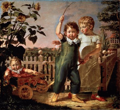 Hulsenbeckin lasten muotokuva Philipp Otto Rungen (1777-1810) maalaus 1805 su. 130,5x140,5 cm Hampuri, Taidehalli tekijältä Philipp Otto Runge