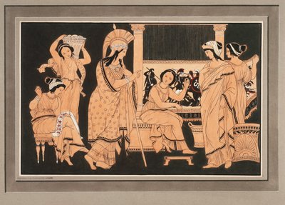 Athena bei der mit Webereien beschäftigten Penelope tekijältä Philipp Veit