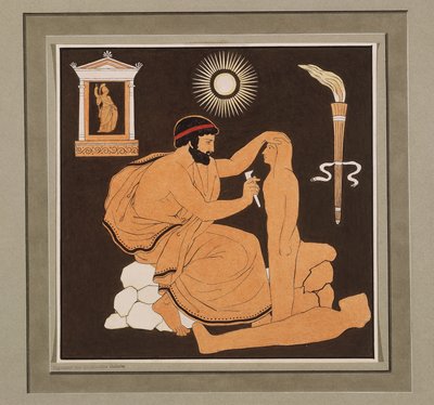 Prometheus formt aus Lehm den Menschen tekijältä Philipp Veit