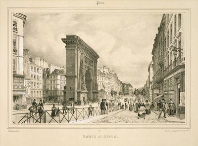 Porte St Denis tekijältä Philippe (after) Benoist