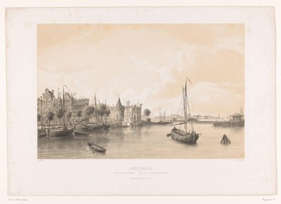 Näkymä Westerdokista Amsterdamissa Näkymä Westerdokista / Vue du Port Bassin de l