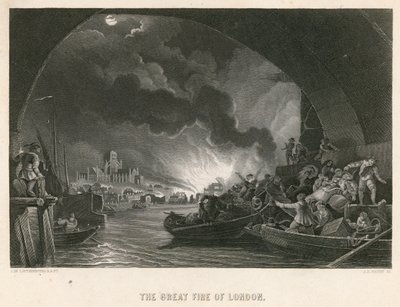 Lontoon suuri palo tekijältä Philippe Jacques de Loutherbourg
