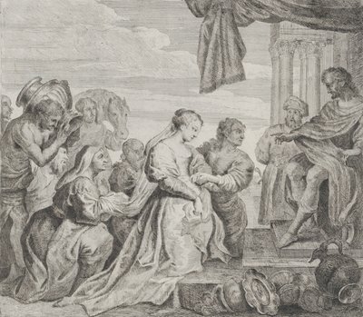 Salomo ja Saban kuningatar, 1784. tekijältä Philippe Lambert Joseph Spruyt