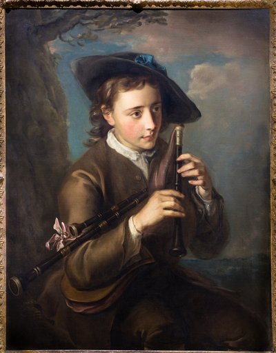 Piper, n. 1740 (Öljy kankaalle) tekijältä Philippe Mercier