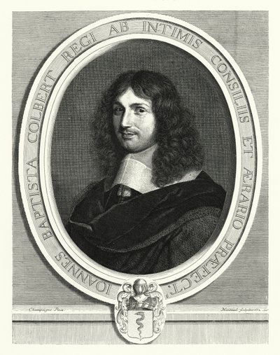 Jean-Baptiste Colbert, Ranskan valtiomies (kaiverrus) tekijältä Philippe de (after) Champaigne