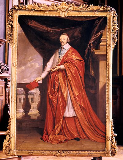 Kardinaali Richelieu, Ranskan prelaatti ja valtiomies, 1640 tekijältä Philippe de Champaigne