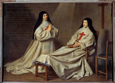 Jansenismi: "" Muotokuva äidistä Catherine Agnes Arnauldista (1593-1671) ja sisaresta Catherine de Sainte Suzanne Champaignen (1636-1686), taiteilijan tyttärestä""" Äiti Catherine-Agnes of Saint-Paul, nimeltään Agnes Arnauld, oli Agnes Arnauld Port Royan l tekijältä Philippe de Champaigne