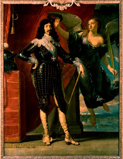 Ludvig XIII - muotokuva hänen kruunauksestaan voitolla tekijältä Philippe de Champaigne