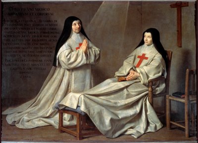 Port Royal: Äiti Catherine Agnes Arnauldin ja sisar Catherine de Sainte Suzannen muotokuva (Öljy kankaalle tekijältä Philippe de Champaigne