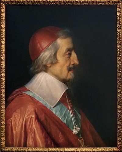 Kardinaali Richelieun muotokuva (Armand Jean Duplessis de Richelieu tekijältä Philippe de Champaigne