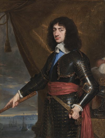 Englannin kuninkaan Charles II:n muotokuva, 1653 tekijältä Philippe de Champaigne