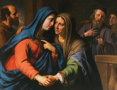 Vierailu, n. 1643 tekijältä Philippe de Champaigne