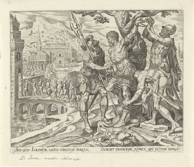 Israelilaiset irrottivat Achiorin Judith ja Holofernesin historia (sarjan nimi) tekijältä Philips Galle