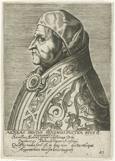Paavi Pius II:n muotokuva tekijältä Philips Galle