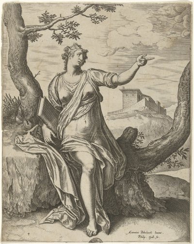 Sibille van Cumae The Sibyl (sarjan nimi) tekijältä Philips Galle