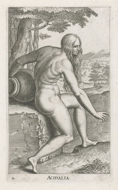Vesinymfi Venus Acidalia Acidalia (otsikko esineessä) Stroom-en waternimfen (sarjan nimi) Oceanitid nymfit, ephidrid potamidus naiads (sarjan nimi) tekijältä Philips Galle