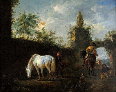 Hawking-juhla, n. 1665 tekijältä Philips Wouwerman