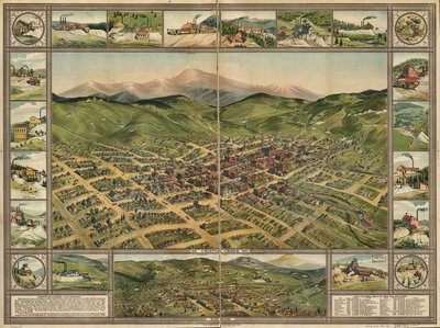 Cripple Creek, 1896. tekijältä Phillips and Desjardins Western Lithograph Co.