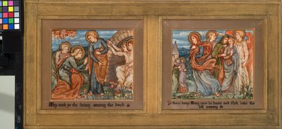 Ylösnousemus: Niinä päivinä Maria nousi kiireesti ja pakeni vuoristoon. tekijältä Phoebe Anna Traquair
